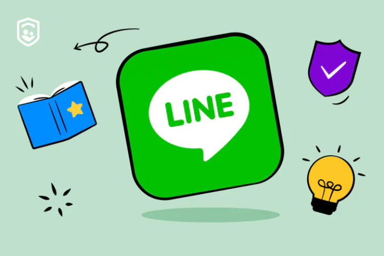 How does Line use number filtering technology to protect user safety overseas?